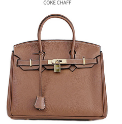 Platinum Bag in First Layer Cowhide for Women