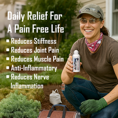 AcuPlus 3 oz Pain Relief Roll-On 3 Pack – Hands-Free Menthol Pain Relief for Muscles and Joints