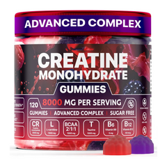 Creatine Muscle Boost Gummies – Energy & Endurance Supplement (120 Gummies)
