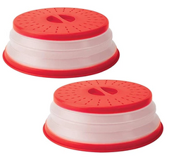 Collapsible High-Temperature Microwave Splash Cover